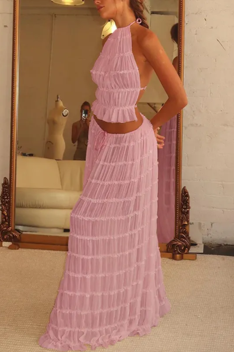 Sofia | Women's 2-Piece Halter Set