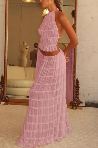Sofia | Women's 2-Piece Halter Set