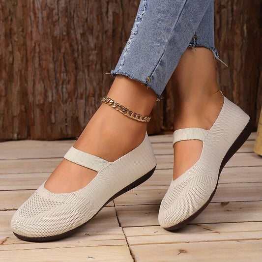 LP | Elegant Knitted Ballet Flats