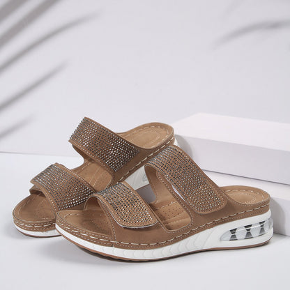 LP | Summer sandals with rhinestones for women
