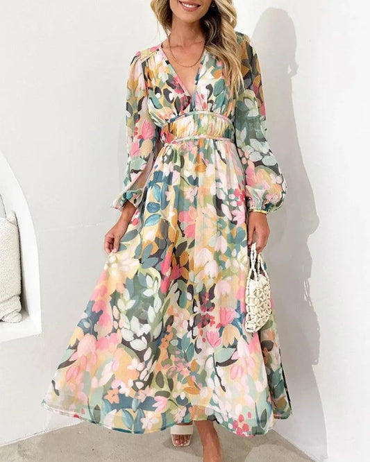 LP | Asymmetrical - Trendy design, high slit, wide silhouette - ideal for summer evenings