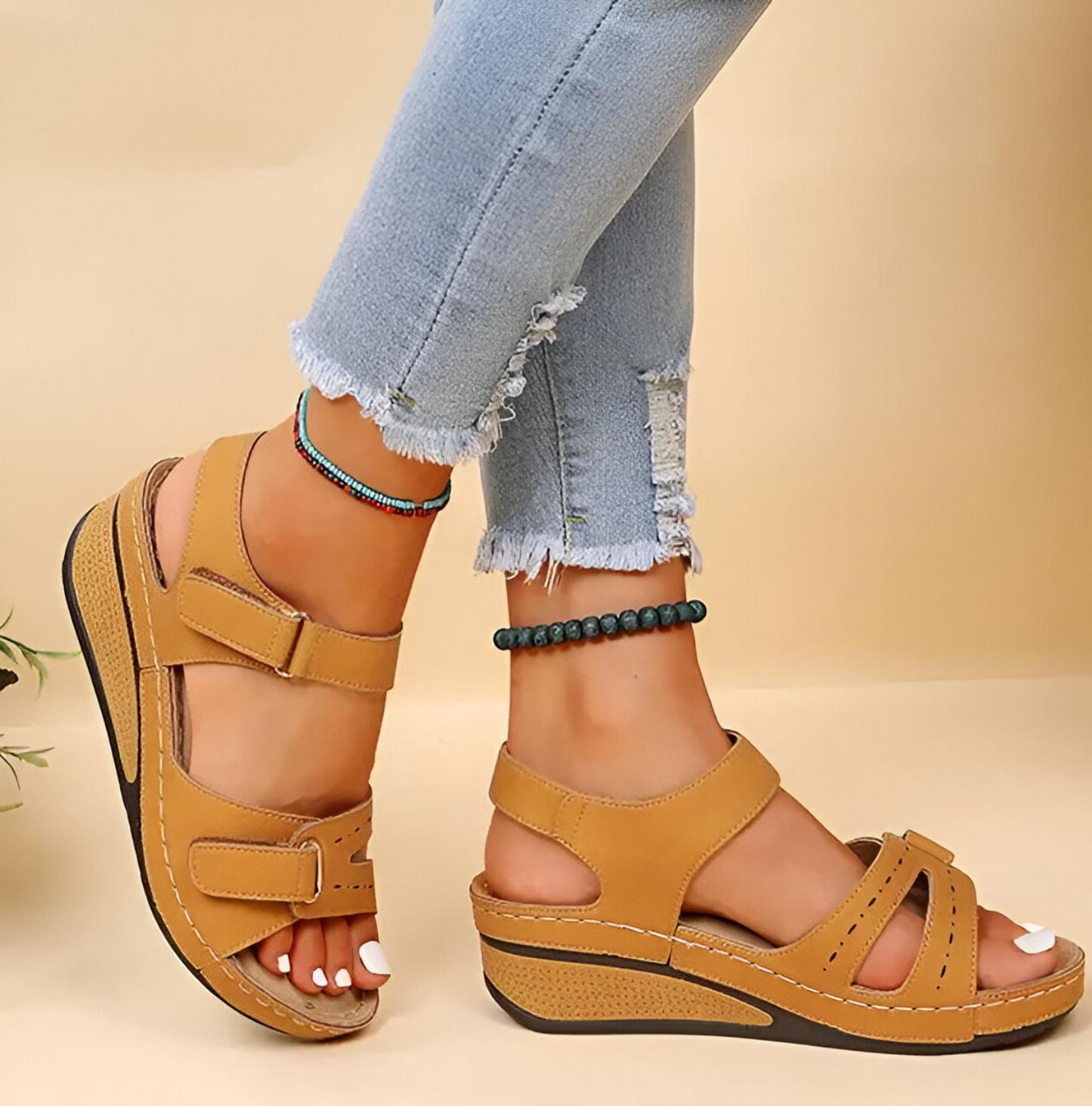 Allison® | Soft, elegant sandals with wedge heel