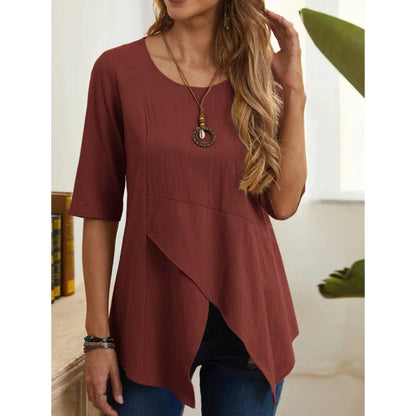 ByLina - Round-neck blouse