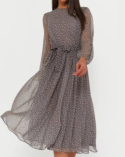 LP | Elegant Polka Dot Dress