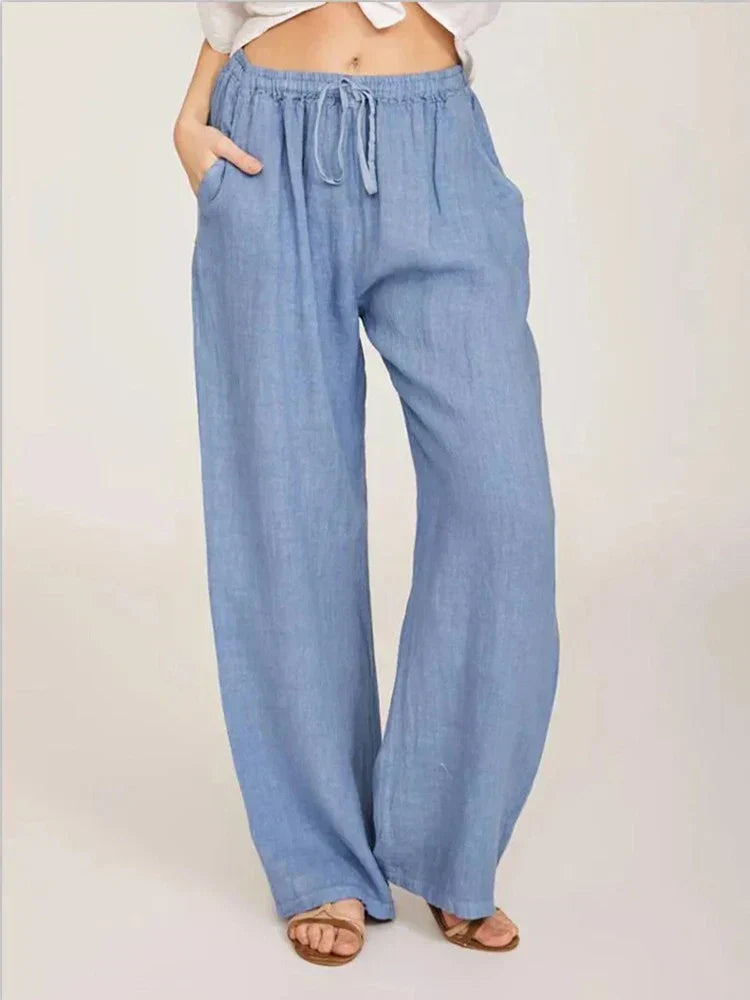 Virginia - Cotton and linen pants