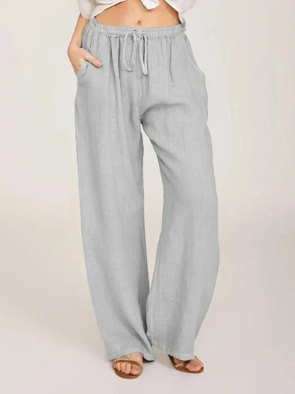 Virginia - Cotton and linen pants