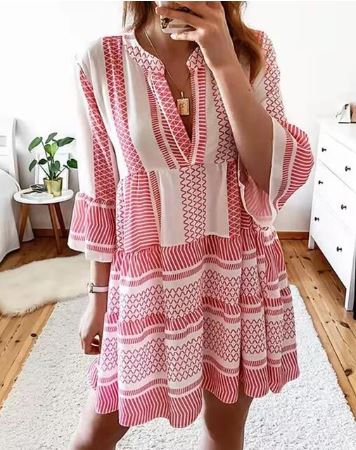 LP | Juliene - Half-length dress with flared sleeves