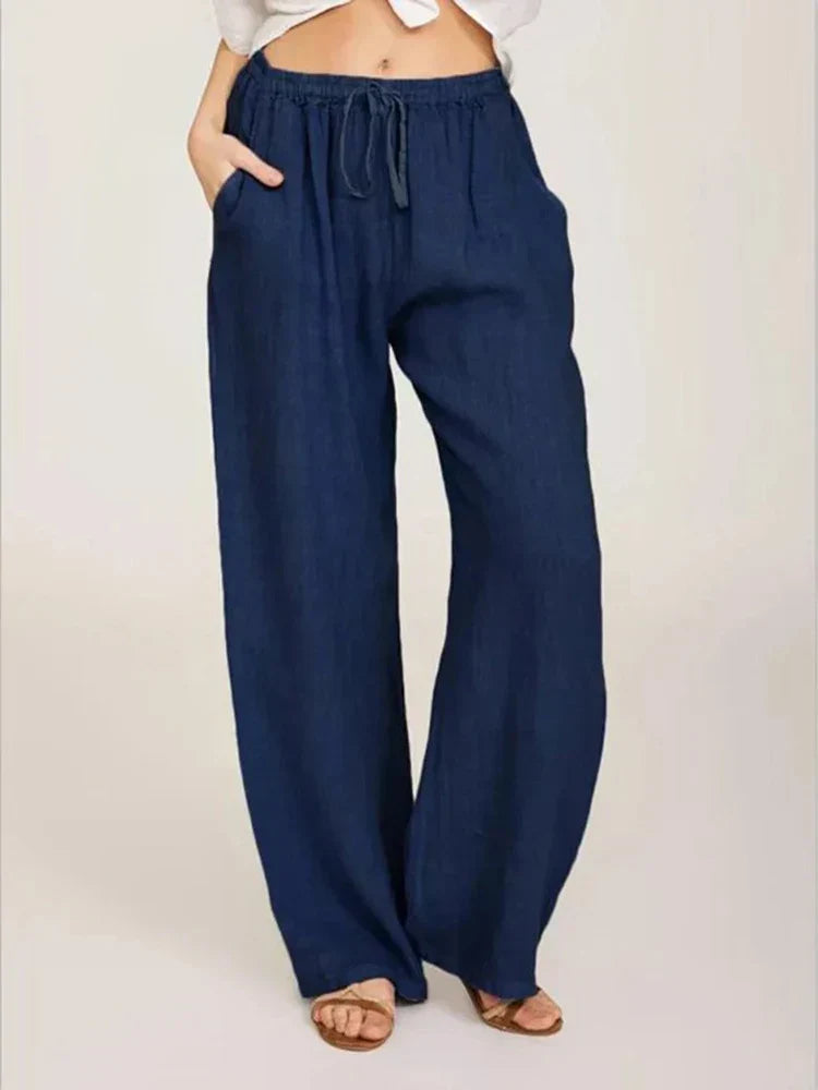 Virginia - Cotton and linen pants
