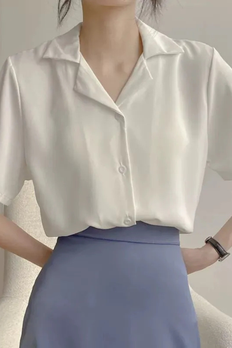 Ailani | Women White Chiffon Shirt