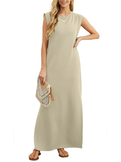 LP | Casual dress with slit without pleats
