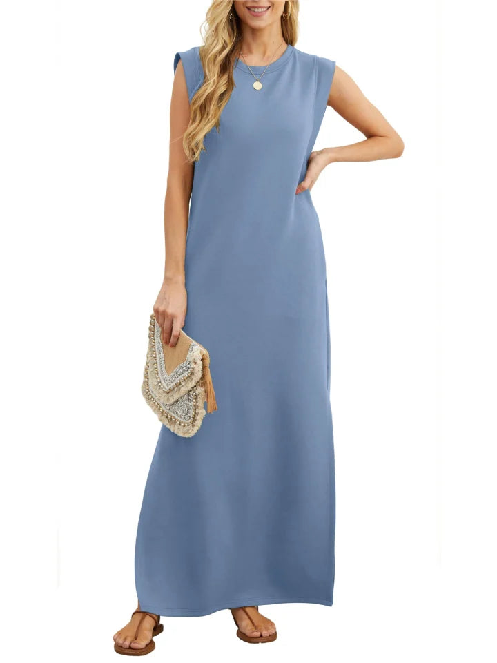 LP | Casual dress with slit without pleats