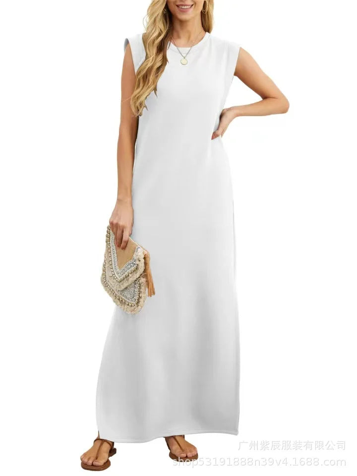 LP | Casual dress with slit without pleats