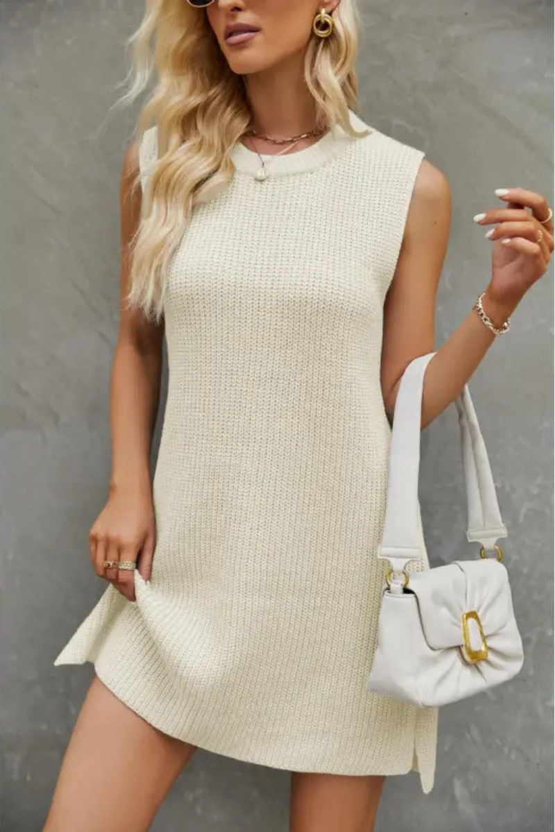 Anwen | Round Neck Sleeveless Dress