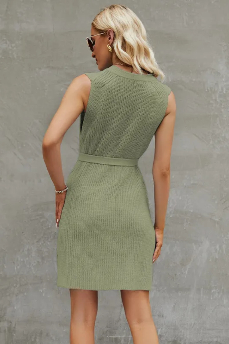 Anwen | Round Neck Sleeveless Dress