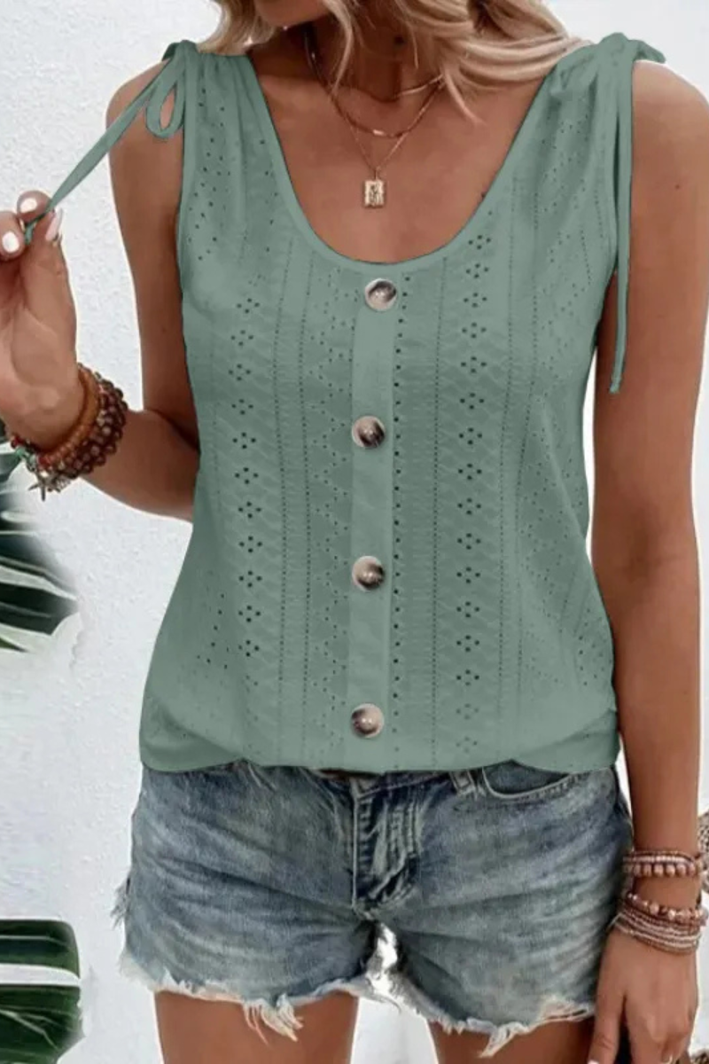 Araminta | Casual Shoulder With Bow Tie Tops