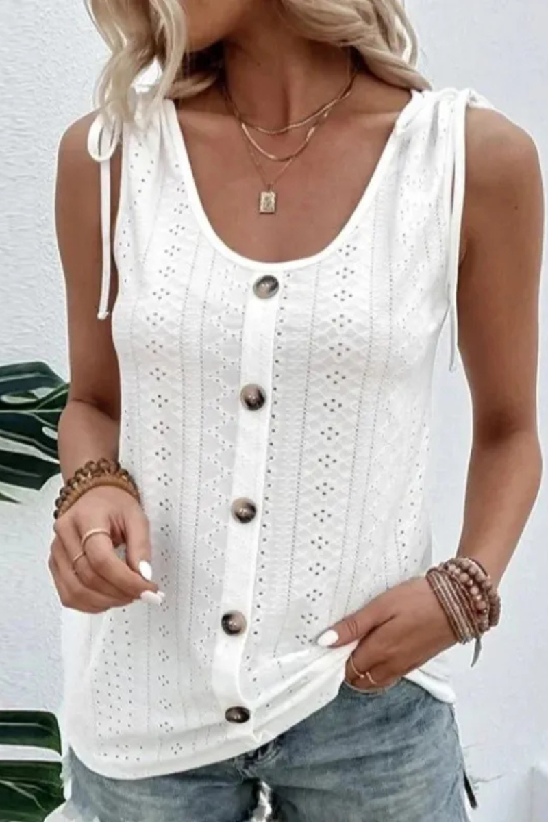 Araminta | Casual Shoulder With Bow Tie Tops