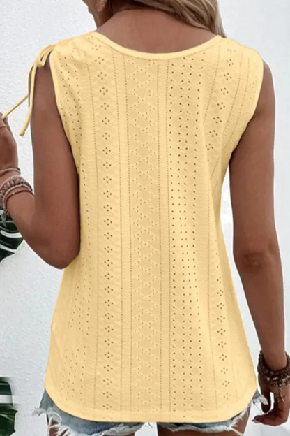 Araminta | Casual Shoulder With Bow Tie Tops