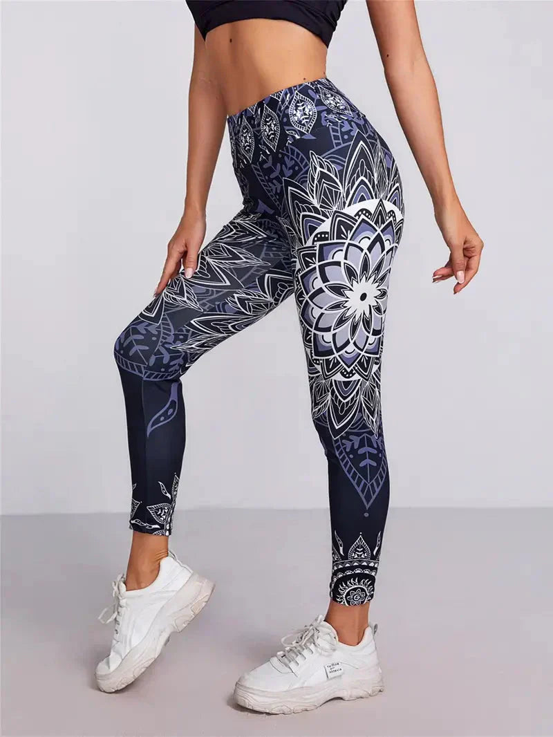 Women's leggings with flower design