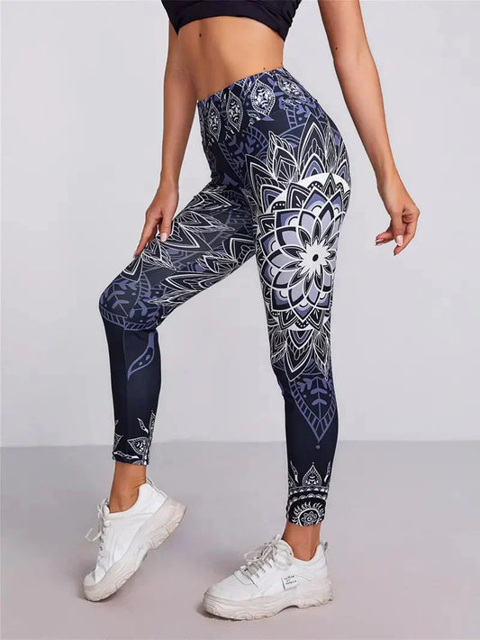 Women's leggings with flower design