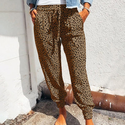 Leopard print pants