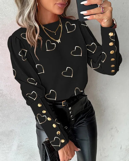 LP | Women's elegant blouse with buttons