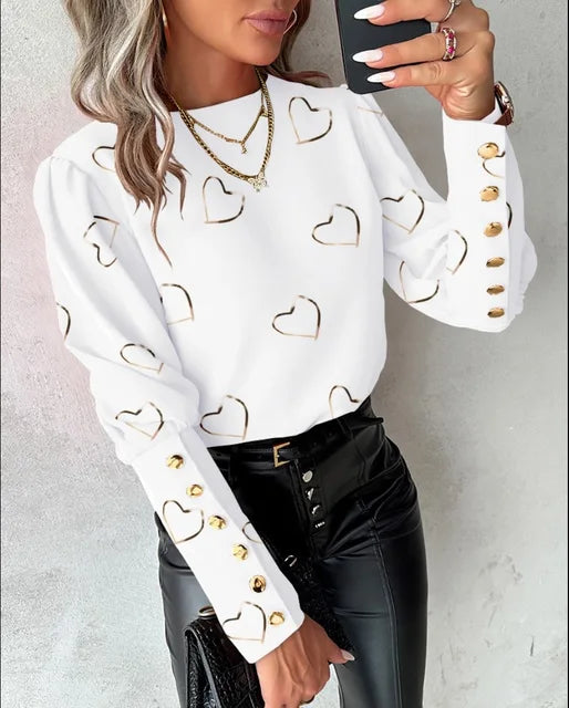 LP | Women's elegant blouse with buttons