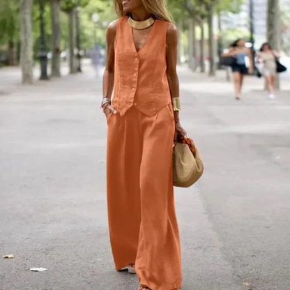 Elegant set for women - top and trousers