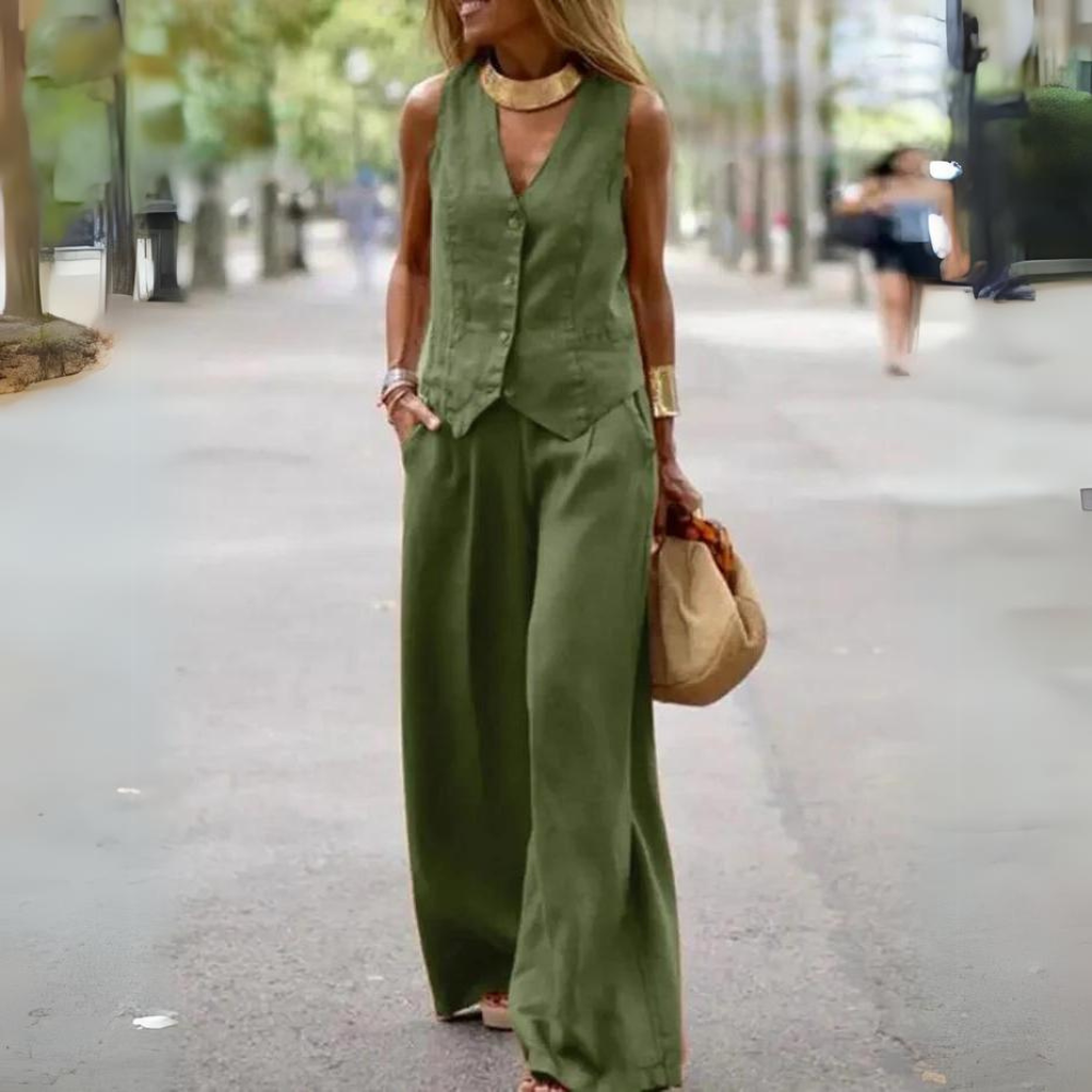LP | Elegant set for women - top and pants