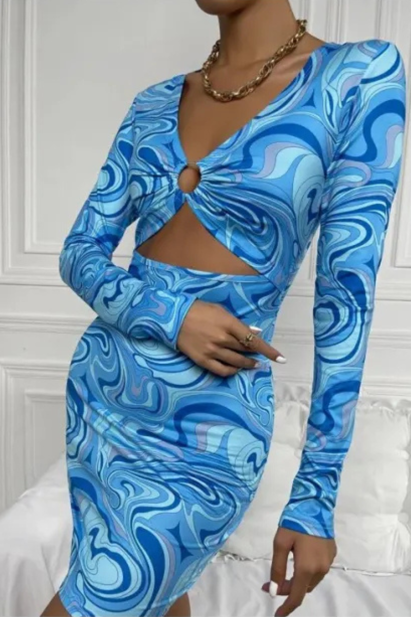 Aven | Casual Hollow Out Slim Fit Hip dress