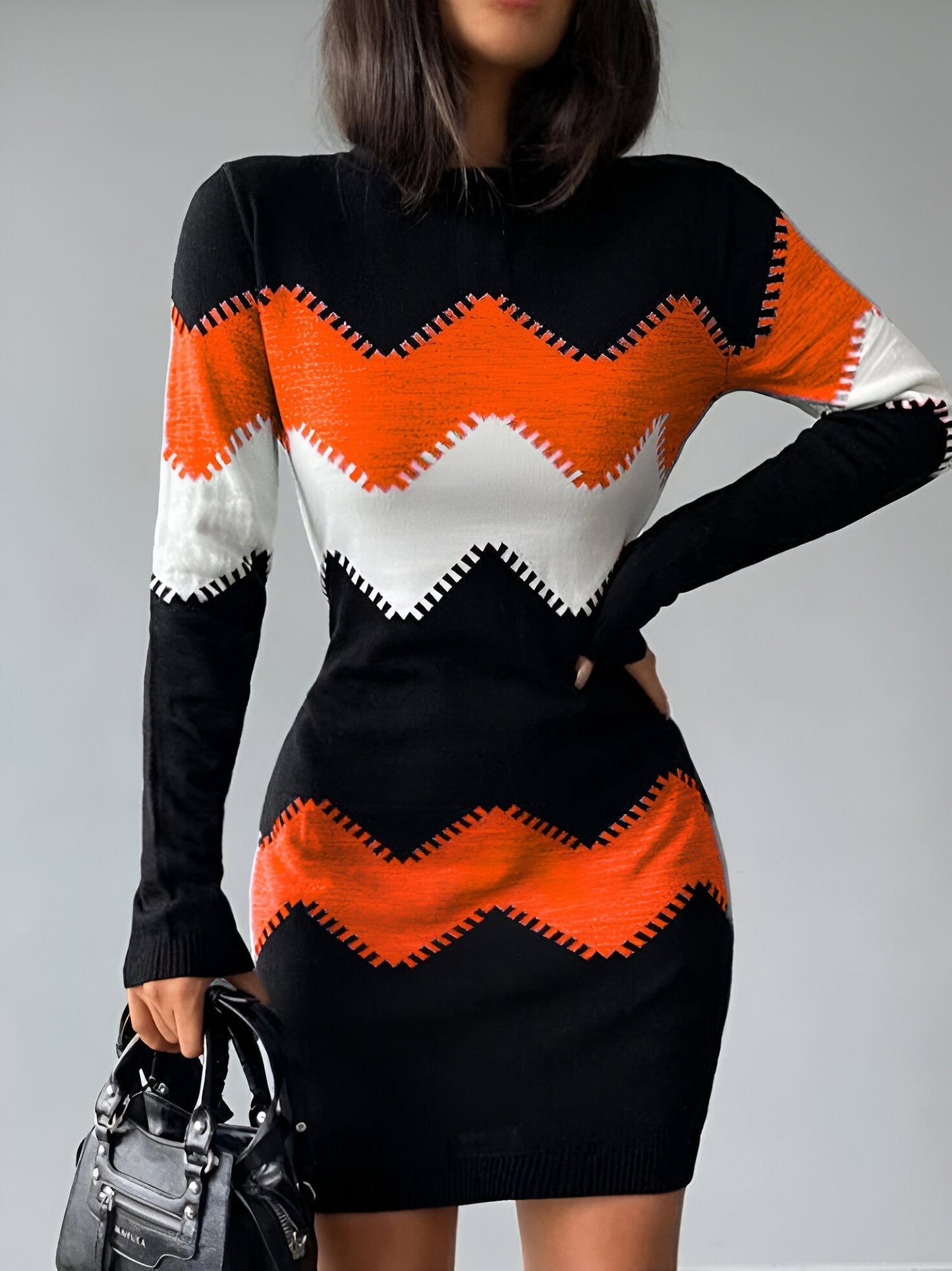LP | Elegant knitted bodycon mini dress