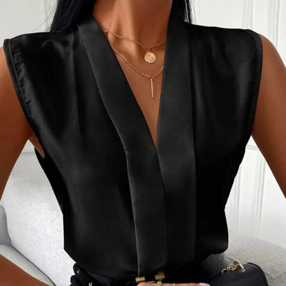Santorini mouwloze blouse