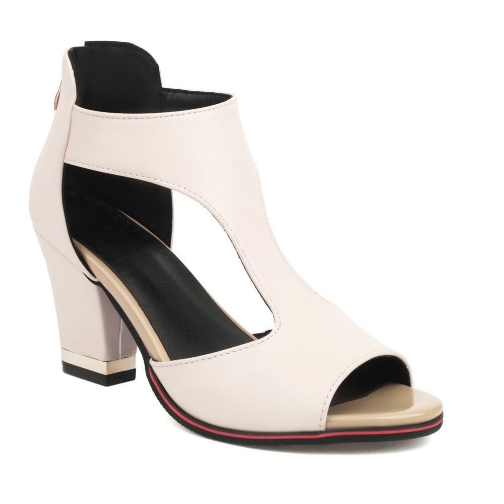 LP | orthopedic leather sandals-with-heel