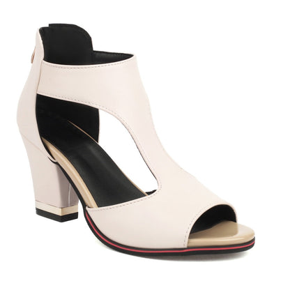 LP | orthopedic leather sandals-with-heel