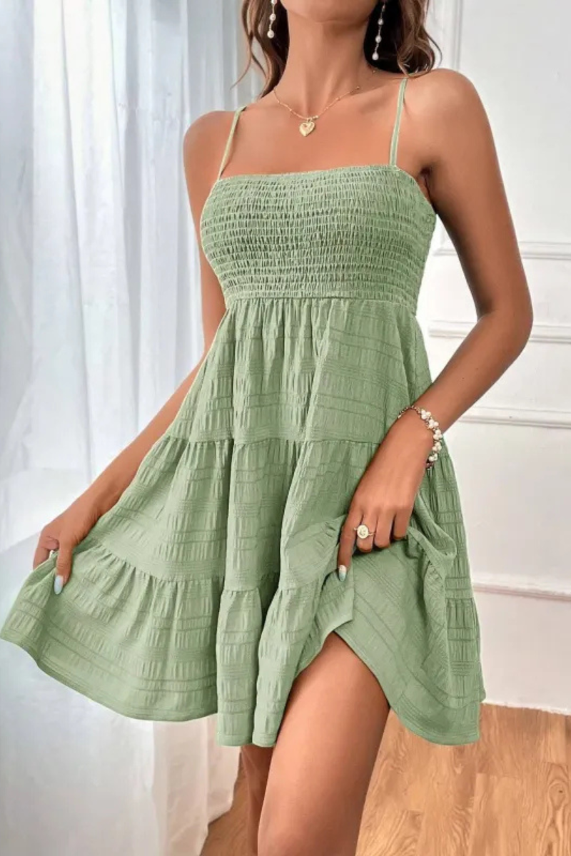Belle | Summer Suspender Pleated Dress