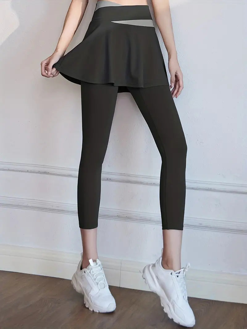 Women's 2-in-1 high-waisted leggings