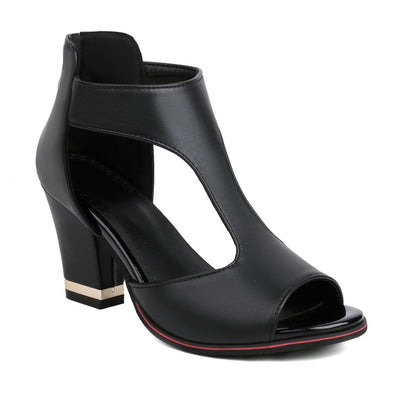 LP | orthopedic leather sandals-with-heel