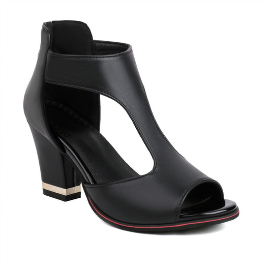 LP | orthopedic leather sandals-with-heel