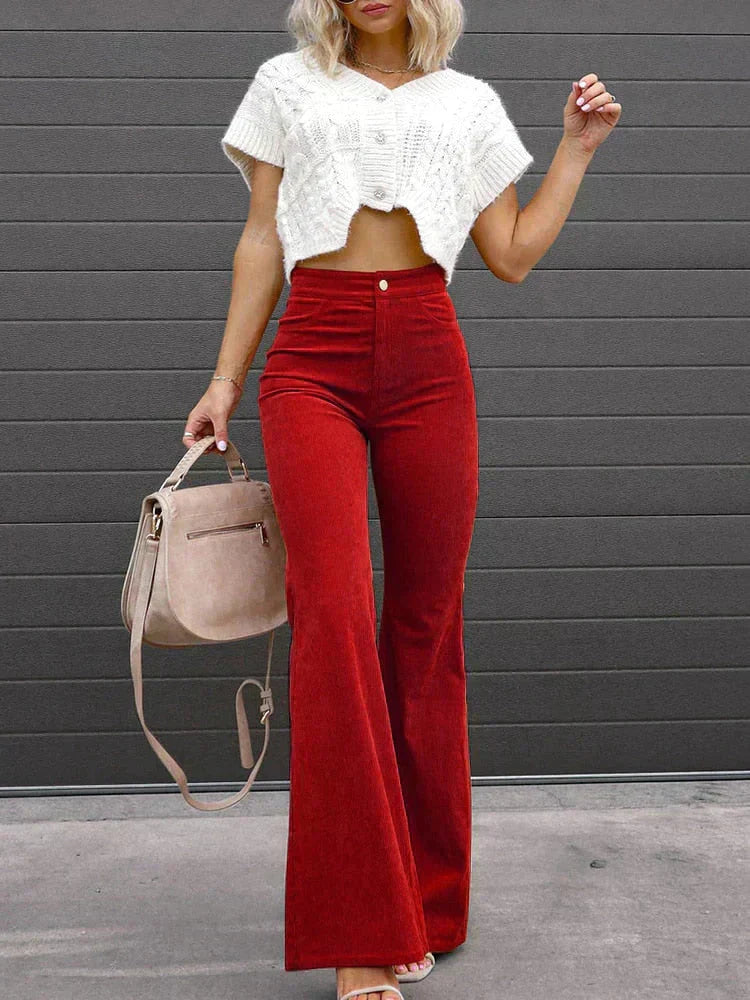 Elegant high-cut pants for women