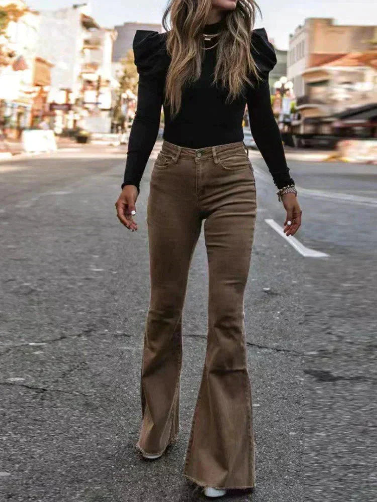 Elegant high-cut pants for women