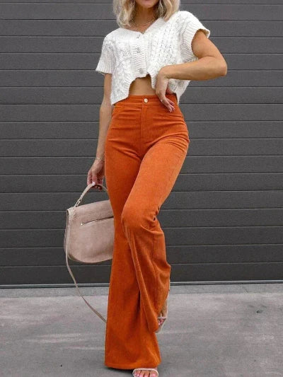 Elegant high-cut pants for women