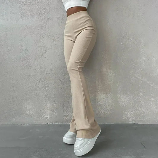 Elegant flannel pants for ladies