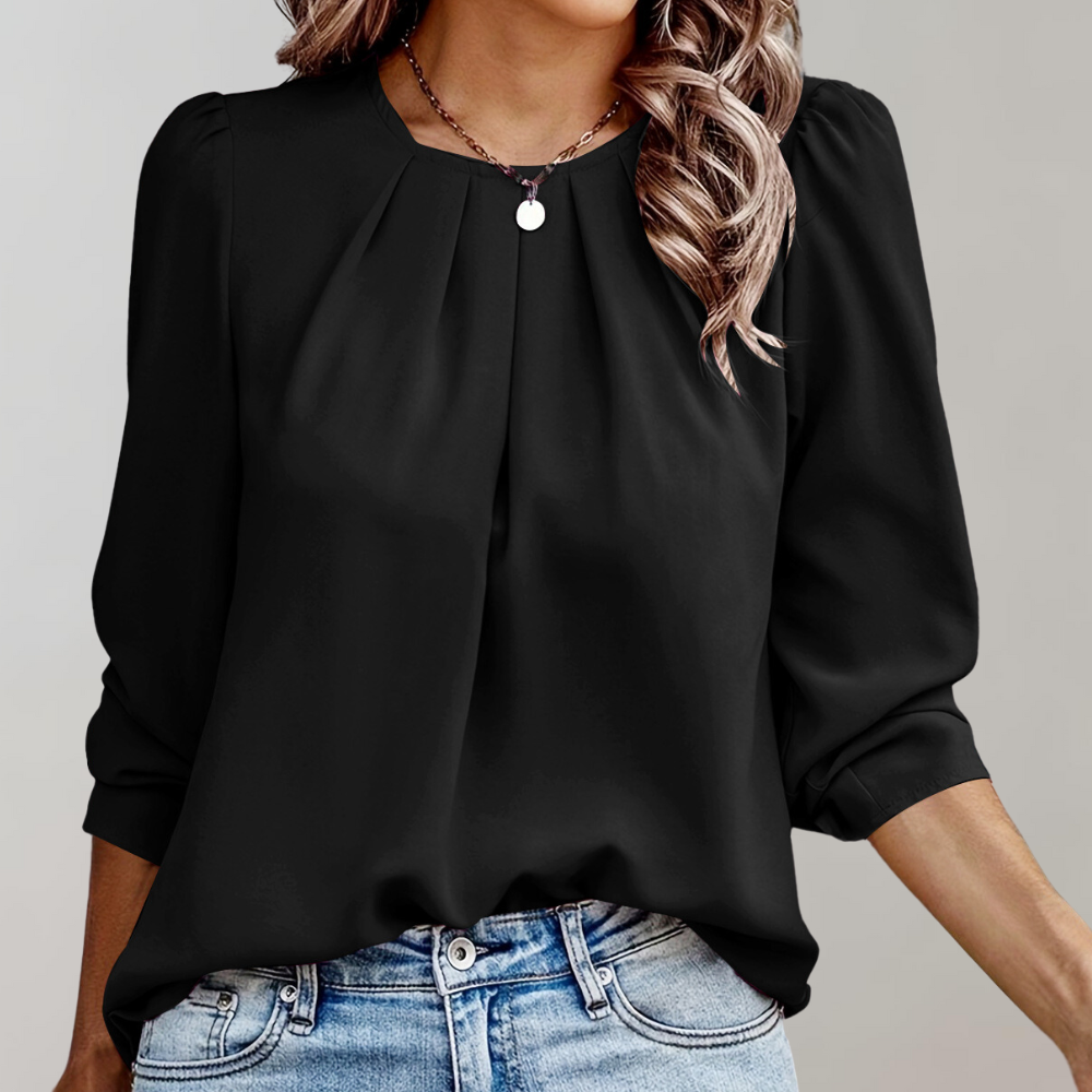 VelaVie - Blouse with puffed sleeves