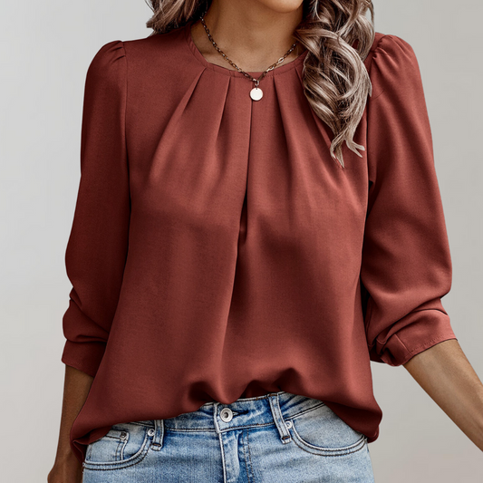 VelaVie - Blouse with puffed sleeves