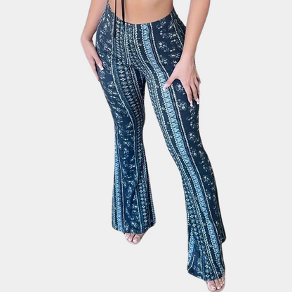 Elvera - Bohemian flared pants for women