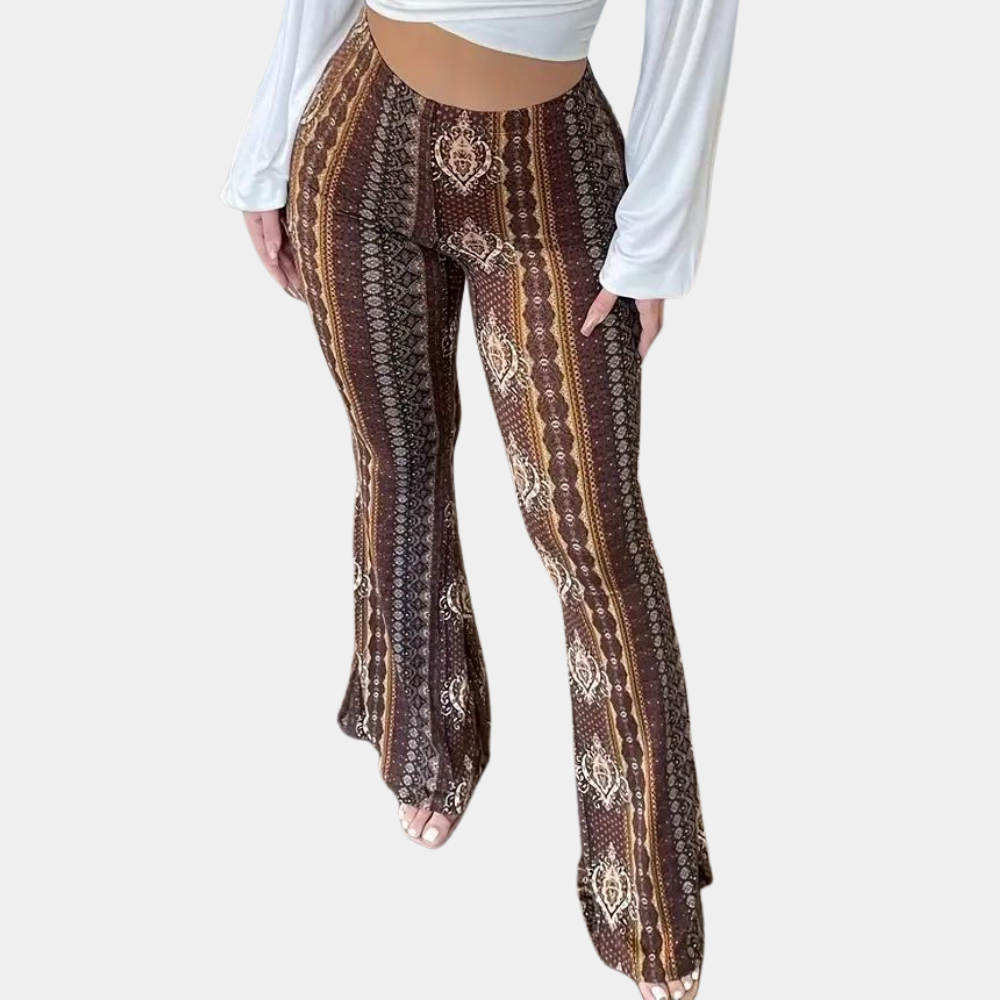 Elvera - Bohemian flared pants for women