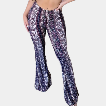 Elvera - Bohemian flared pants for women