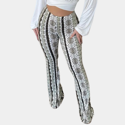 Elvera - Bohemian flared pants for women