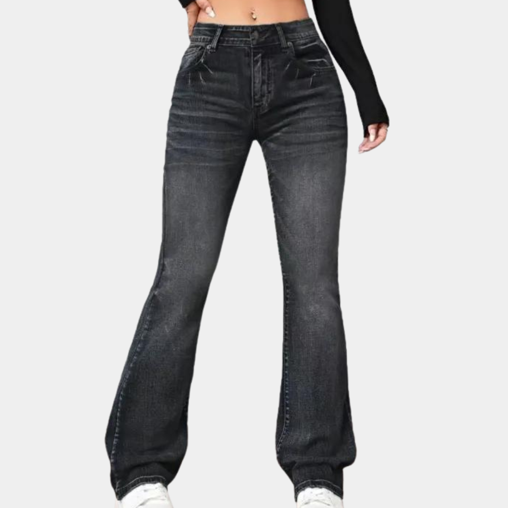 Delphine - women's high-waisted flared pants