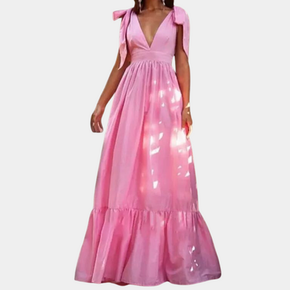 LP | Elegant women's dress with bows