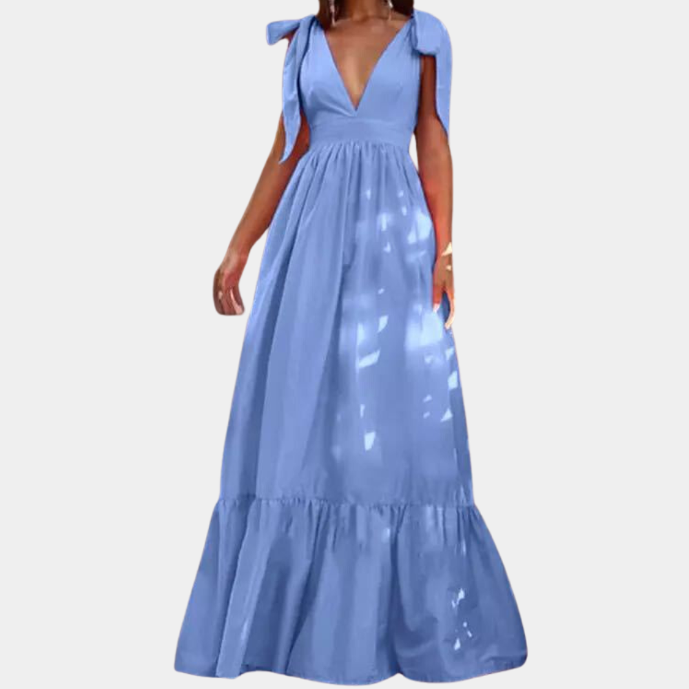 LP | Elegant women's dress with bows
